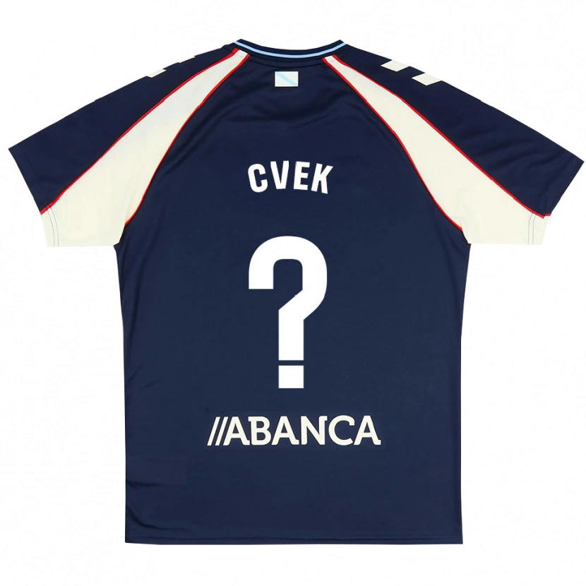 Danxen Criança Camisola William Cvek #0 Azul Real Vermelho Branco Alternativa 2026/27 Camisa Brasil