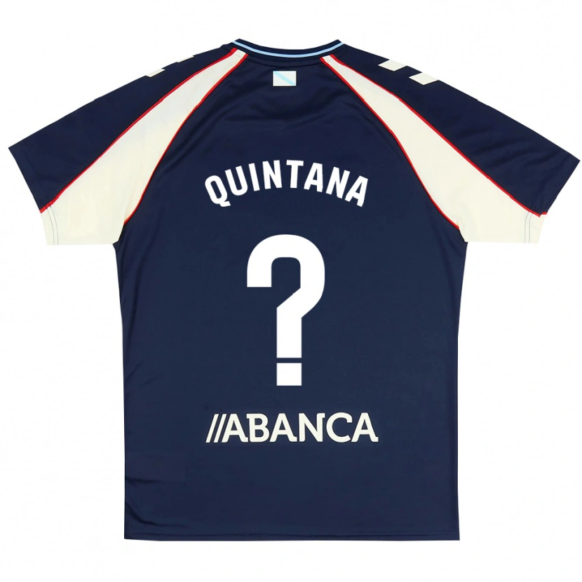 Danxen Criança Camisola Mateo Quintana #0 Azul Real Vermelho Branco Alternativa 2026/27 Camisa Brasil