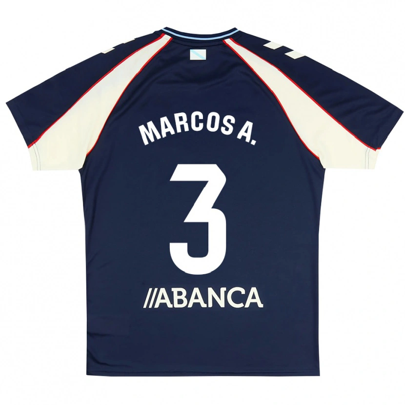 Danxen Criança Camisola Marcos Alonso #3 Azul Real Vermelho Branco Alternativa 2026/27 Camisa Brasil