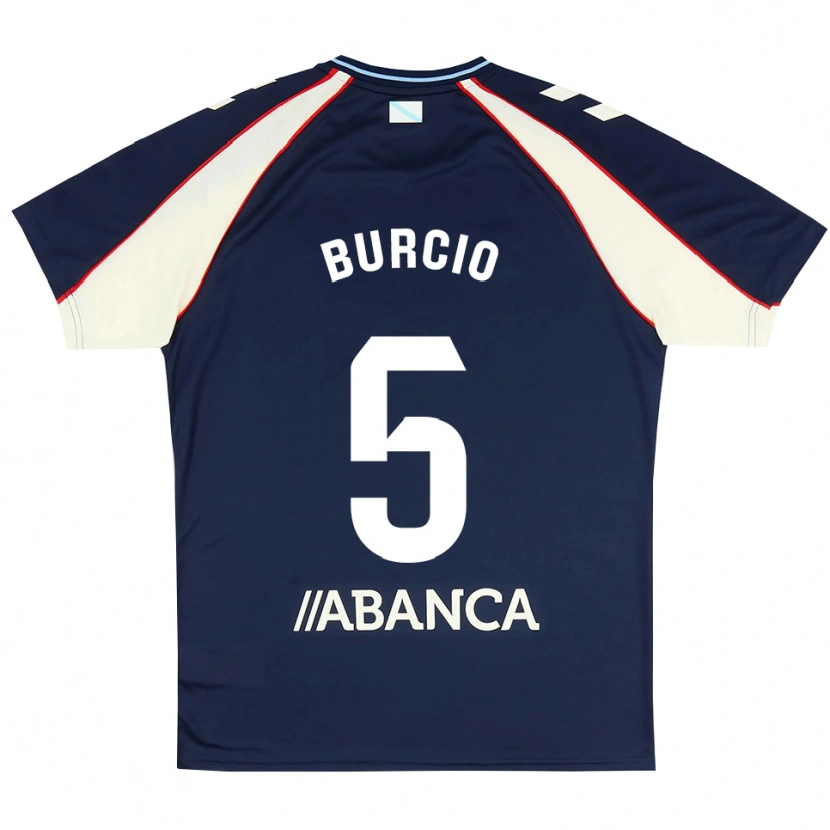 Danxen Criança Camisola Hugo Burcio #5 Azul Real Vermelho Branco Alternativa 2026/27 Camisa Brasil