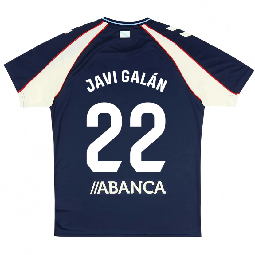 Danxen Criança Camisola Javi Galán #22 Azul Real Vermelho Branco Alternativa 2026/27 Camisa Brasil