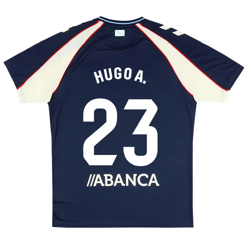 Danxen Criança Camisola Hugo Álvarez #23 Azul Real Vermelho Branco Alternativa 2026/27 Camisa Brasil