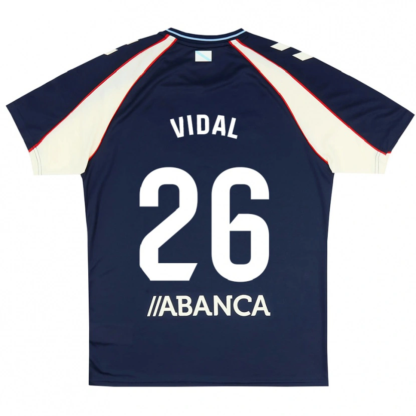 Danxen Criança Camisola Marc Vidal #26 Azul Real Vermelho Branco Alternativa 2026/27 Camisa Brasil
