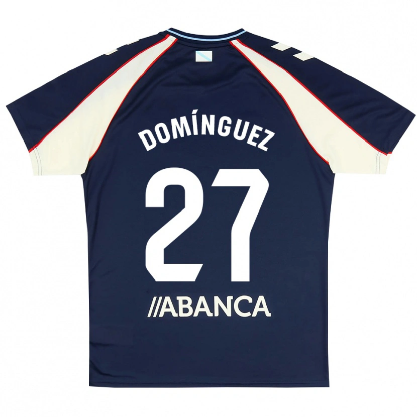 Danxen Criança Camisola Emma Domínguez #27 Azul Real Vermelho Branco Alternativa 2026/27 Camisa Brasil