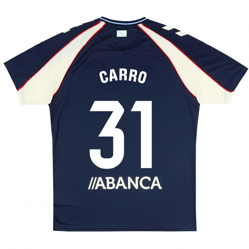 Danxen Criança Camisola Cristian Carro #31 Azul Real Vermelho Branco Alternativa 2026/27 Camisa Brasil