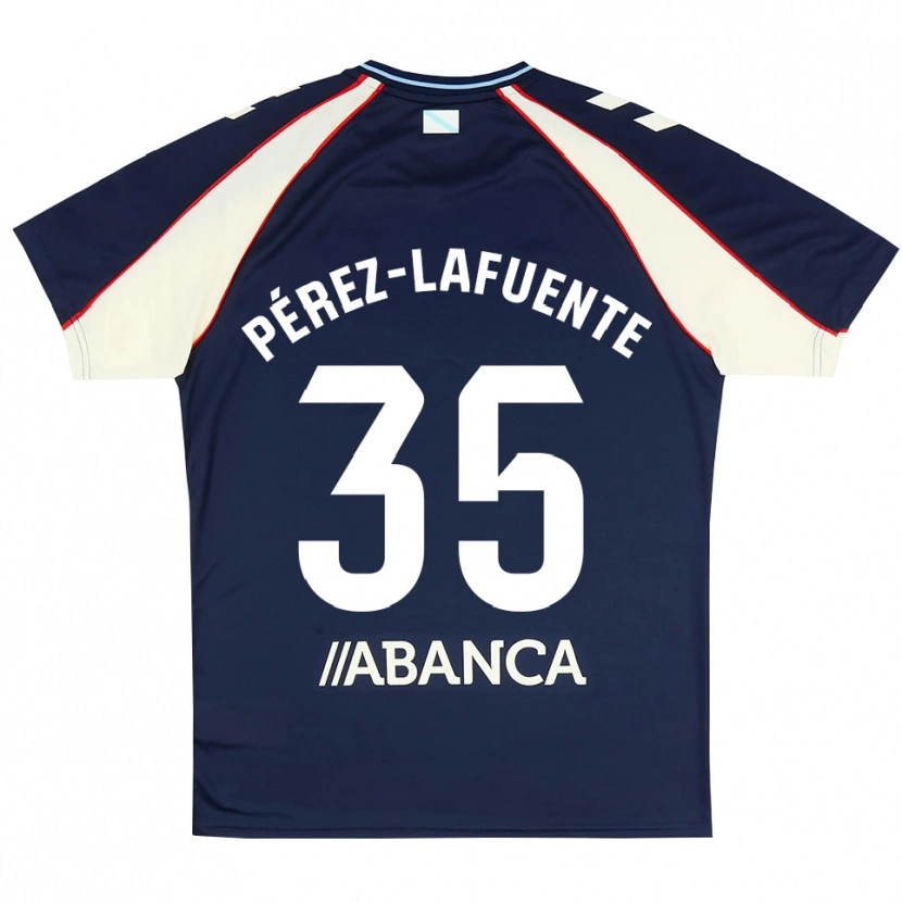 Danxen Criança Camisola Jorge Pérez-Lafuente #35 Azul Real Vermelho Branco Alternativa 2026/27 Camisa Brasil