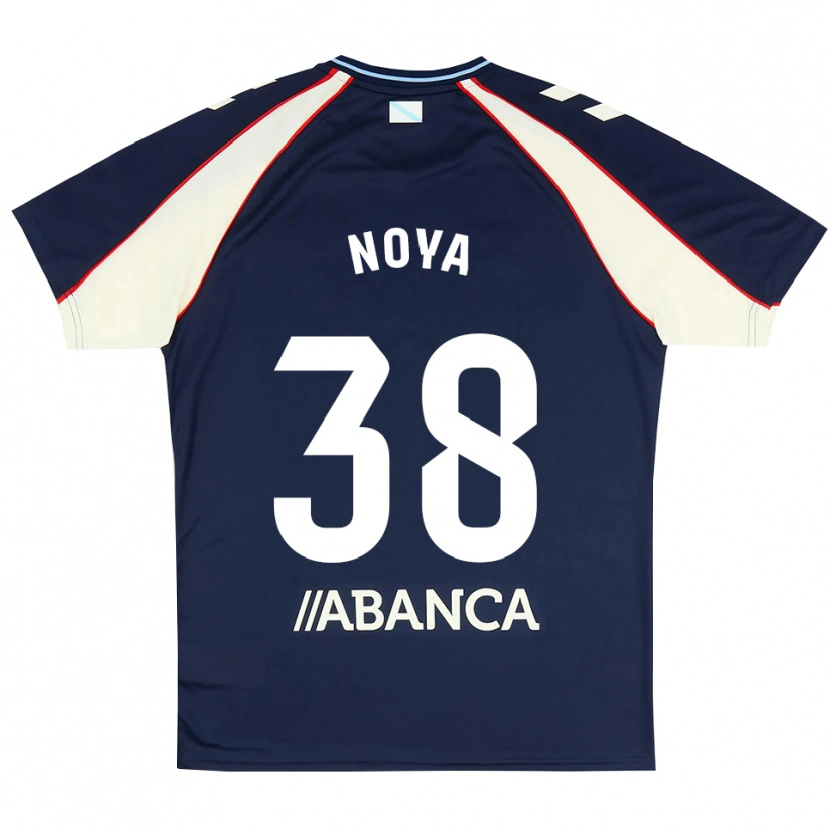 Danxen Criança Camisola Dani Noya #38 Azul Real Vermelho Branco Alternativa 2026/27 Camisa Brasil