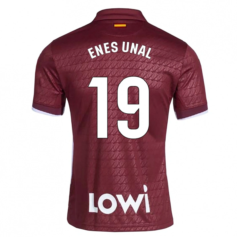 Danxen Criança Camisola Enes Ünal #19 Vermelho Escuro Branco Alternativa 2026/27 Camisa Brasil