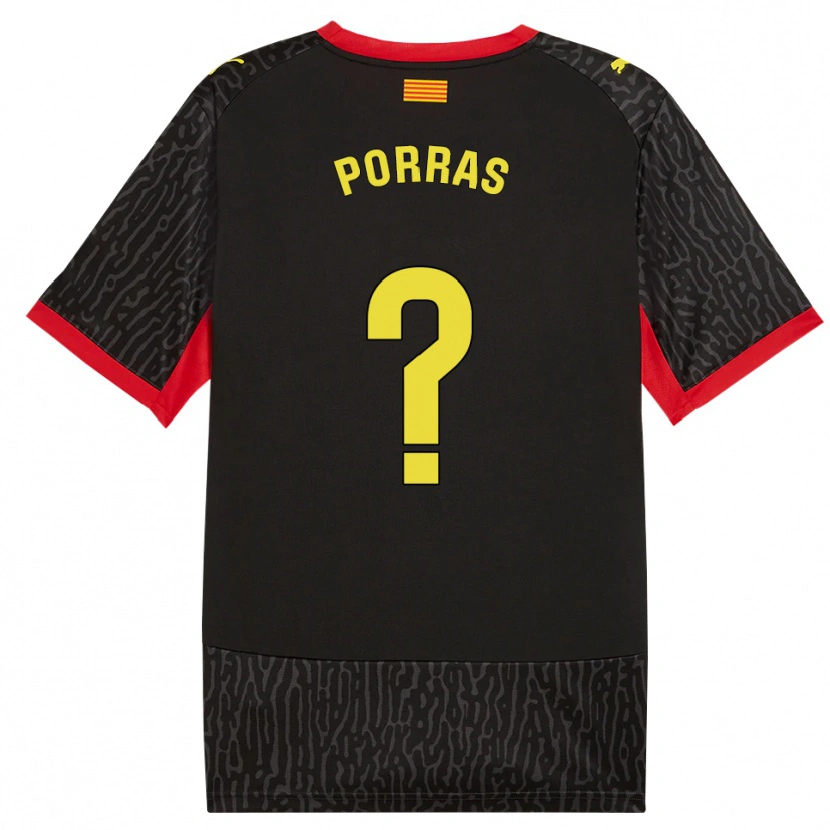 Danxen Criança Camisola Hugo Porras #0 Preto Amarelo Vermelho Alternativa 2026/27 Camisa Brasil