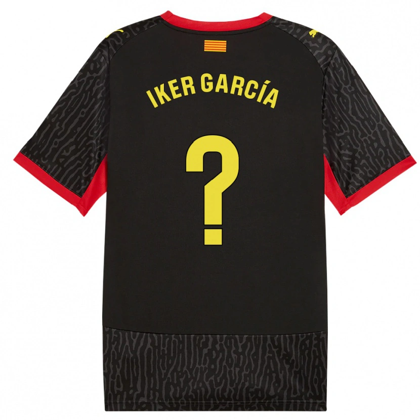 Danxen Criança Camisola Iker García #0 Preto Amarelo Vermelho Alternativa 2026/27 Camisa Brasil