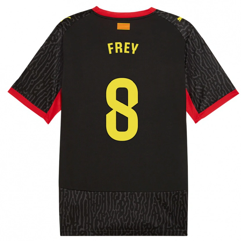 Danxen Criança Camisola Darío Frey #8 Preto Amarelo Vermelho Alternativa 2026/27 Camisa Brasil