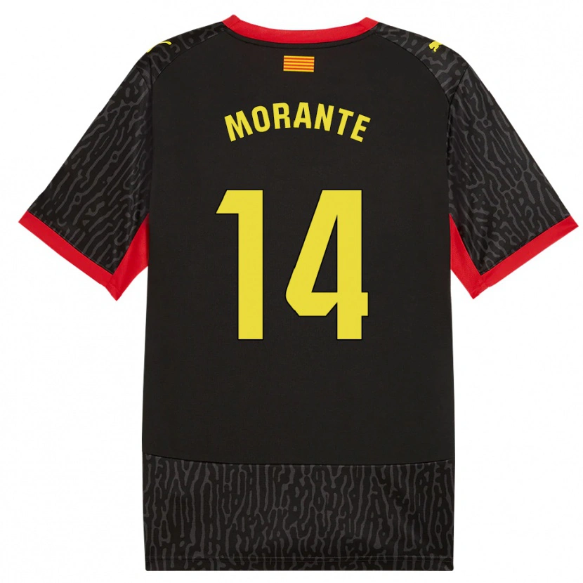 Danxen Criança Camisola Iván Morante #14 Preto Amarelo Vermelho Alternativa 2026/27 Camisa Brasil