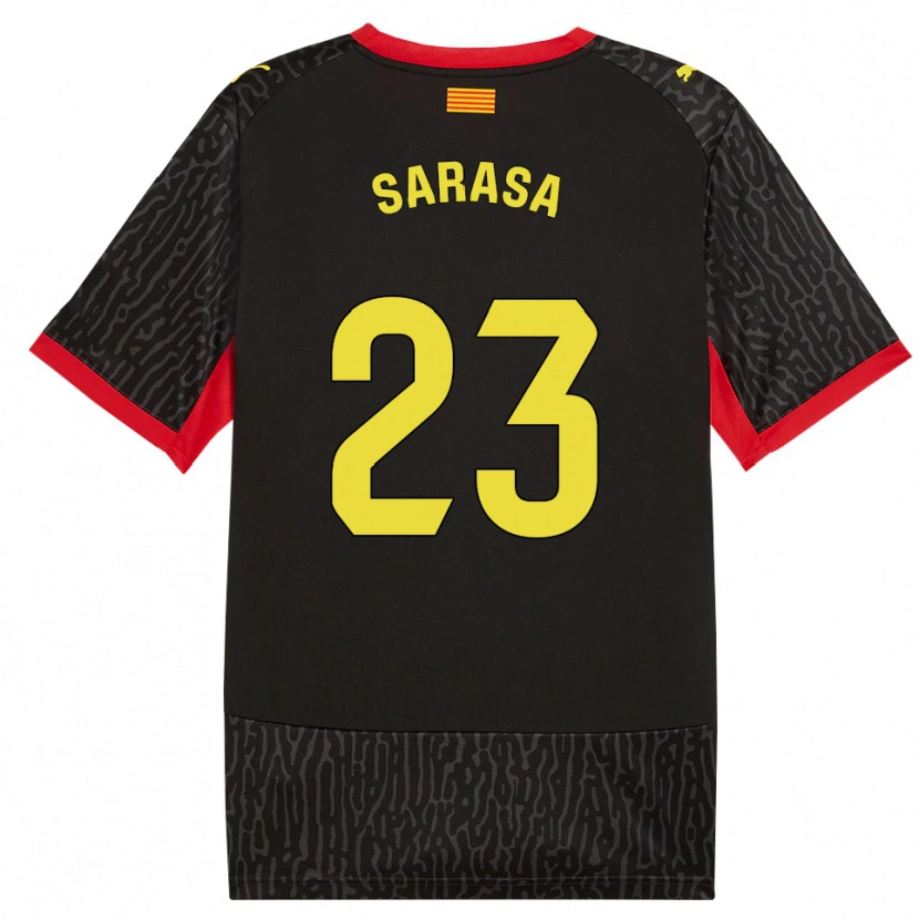 Danxen Criança Camisola Javi Sarasa #23 Preto Amarelo Vermelho Alternativa 2026/27 Camisa Brasil