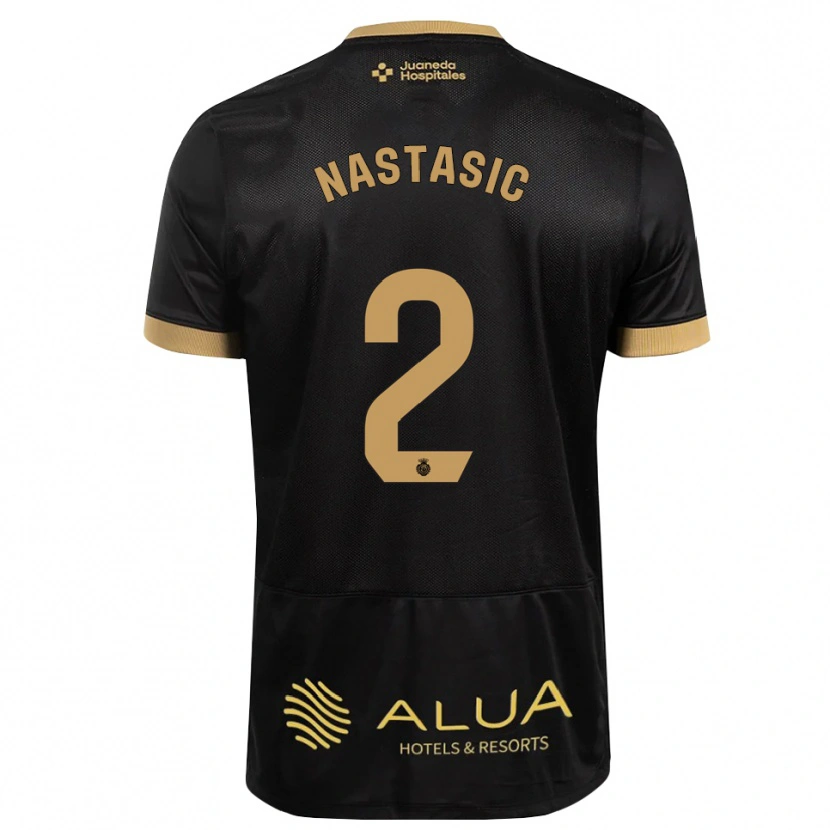 Danxen Criança Camisola Matija Nastasic #2 Preto Marrom Claro De Sândalo Madeira Alternativa 2026/27 Camisa Brasil