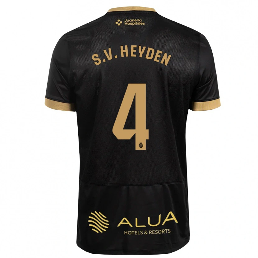Danxen Criança Camisola Siebe Van Der Heyden #4 Preto Marrom Claro De Sândalo Madeira Alternativa 2026/27 Camisa Brasil
