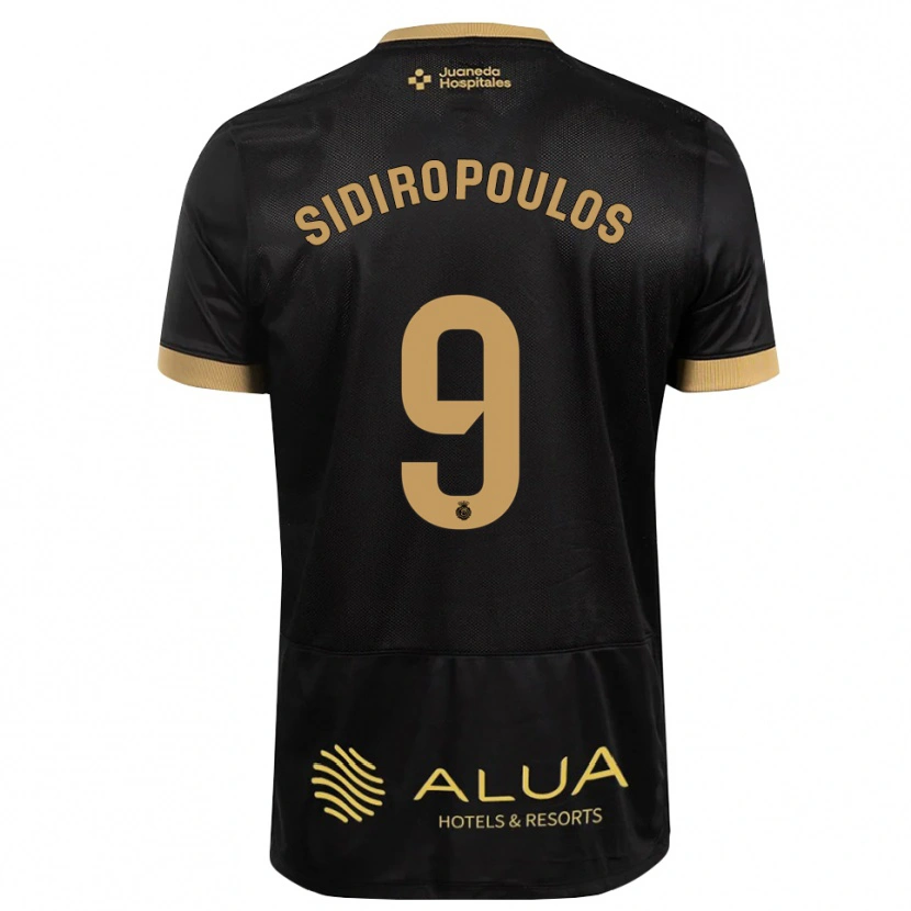 Danxen Criança Camisola Anastasios Sidiropoulos #9 Preto Marrom Claro De Sândalo Madeira Alternativa 2026/27 Camisa Brasil