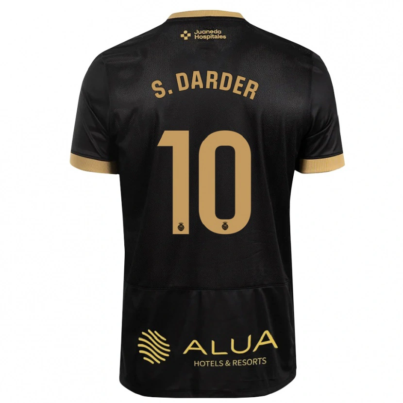 Danxen Criança Camisola Sergi Darder #10 Preto Marrom Claro De Sândalo Madeira Alternativa 2026/27 Camisa Brasil