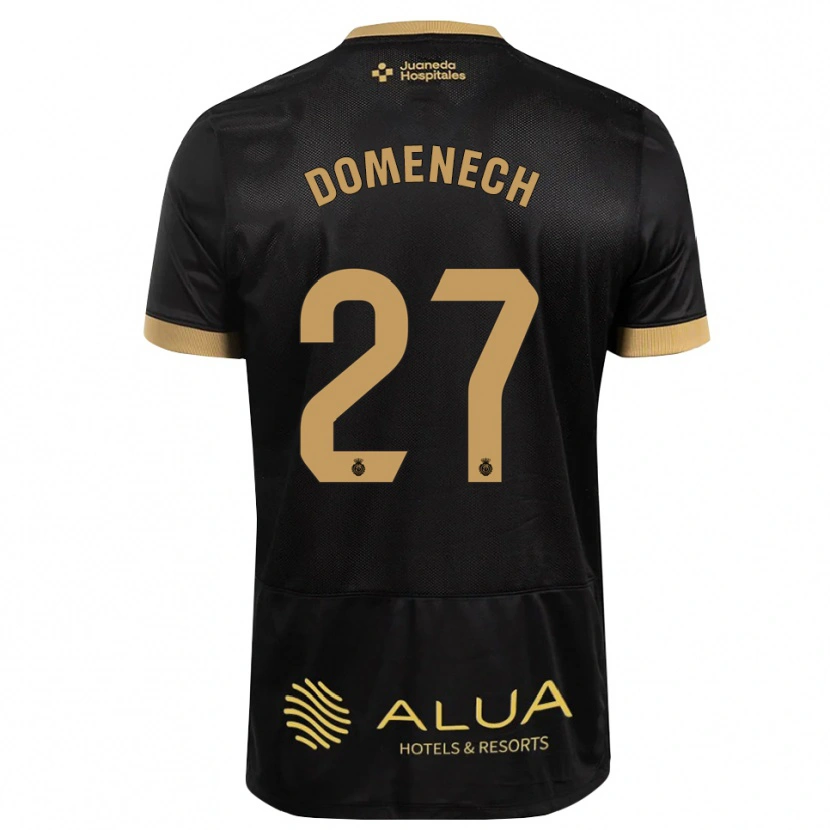 Danxen Criança Camisola Marc Domènech #27 Preto Marrom Claro De Sândalo Madeira Alternativa 2026/27 Camisa Brasil