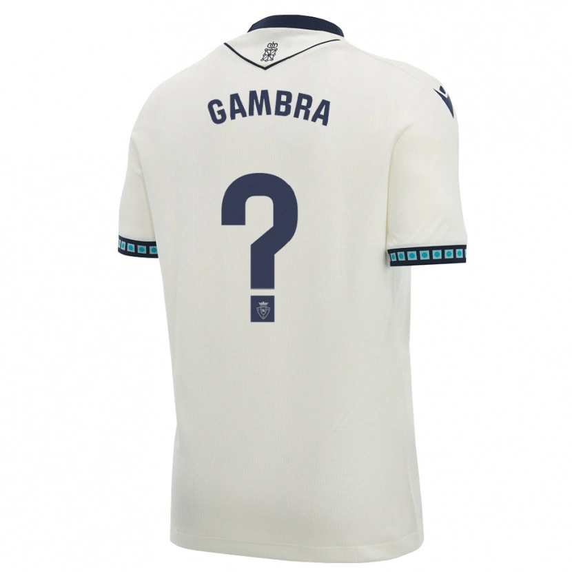 Danxen Criança Camisola Javi Gambra #0 Branco Preto Azul Céu Claro Alternativa 2026/27 Camisa Brasil
