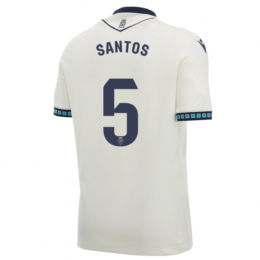 Danxen Criança Camisola Unai Santos #5 Branco Preto Azul Céu Claro Alternativa 2026/27 Camisa Brasil