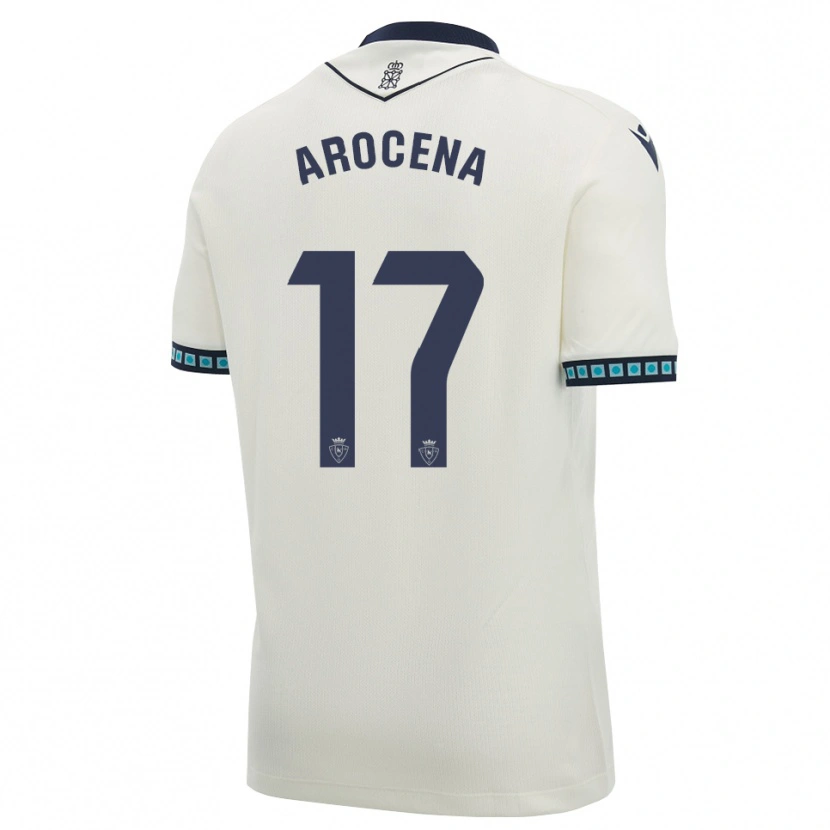 Danxen Criança Camisola Asier Arocena #17 Branco Preto Azul Céu Claro Alternativa 2026/27 Camisa Brasil