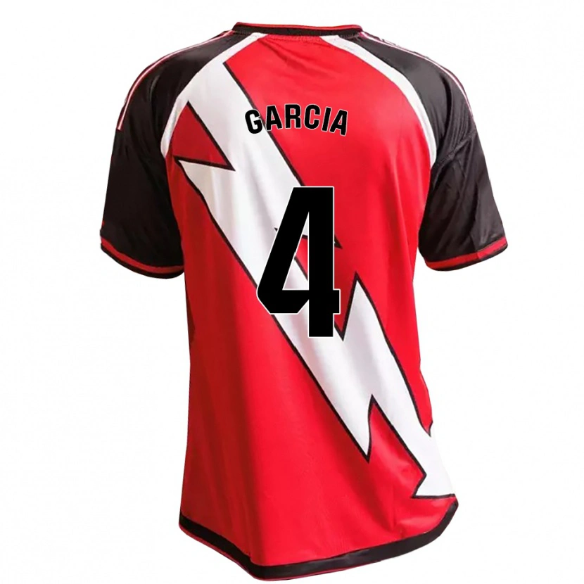 Danxen Criança Camisola Pilar García #4 Vermelho Preto Branco Alternativa 2026/27 Camisa Brasil