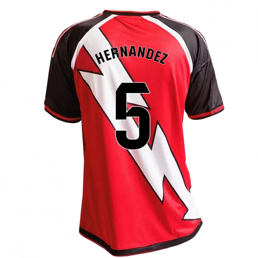 Danxen Criança Camisola Aridane Hernández #5 Vermelho Preto Branco Alternativa 2026/27 Camisa Brasil
