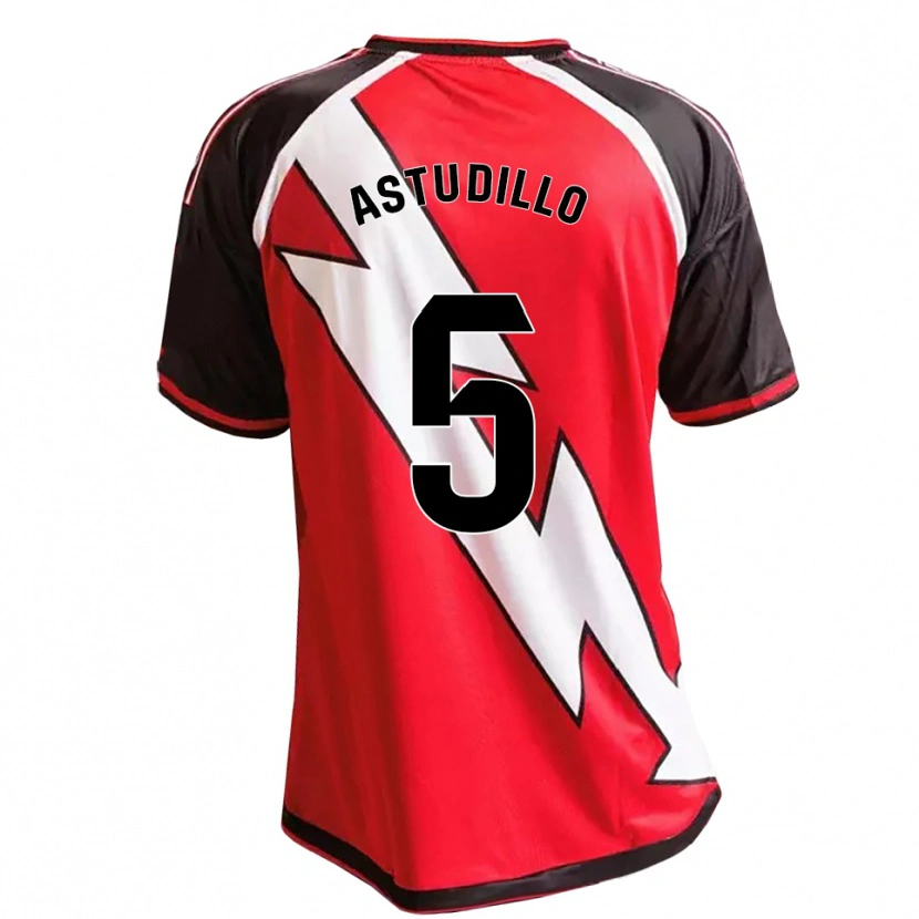 Danxen Criança Camisola Maikerlin Astudillo #5 Vermelho Preto Branco Alternativa 2026/27 Camisa Brasil
