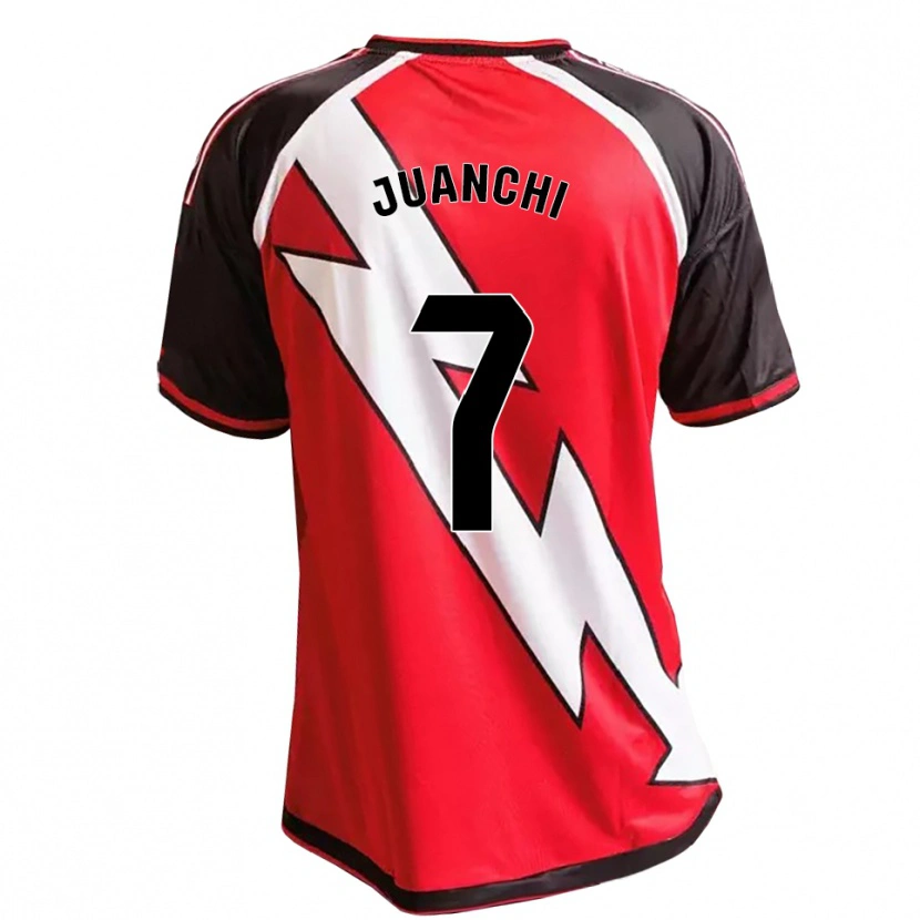 Danxen Criança Camisola Juanchi #7 Vermelho Preto Branco Alternativa 2026/27 Camisa Brasil