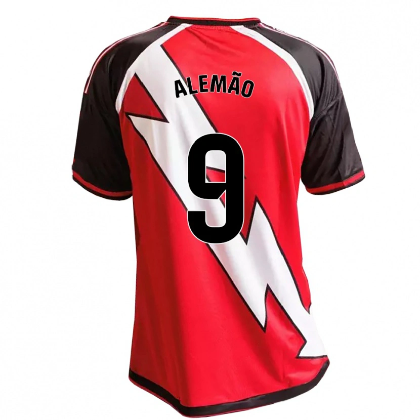 Danxen Criança Camisola Alemão #9 Vermelho Preto Branco Alternativa 2026/27 Camisa Brasil