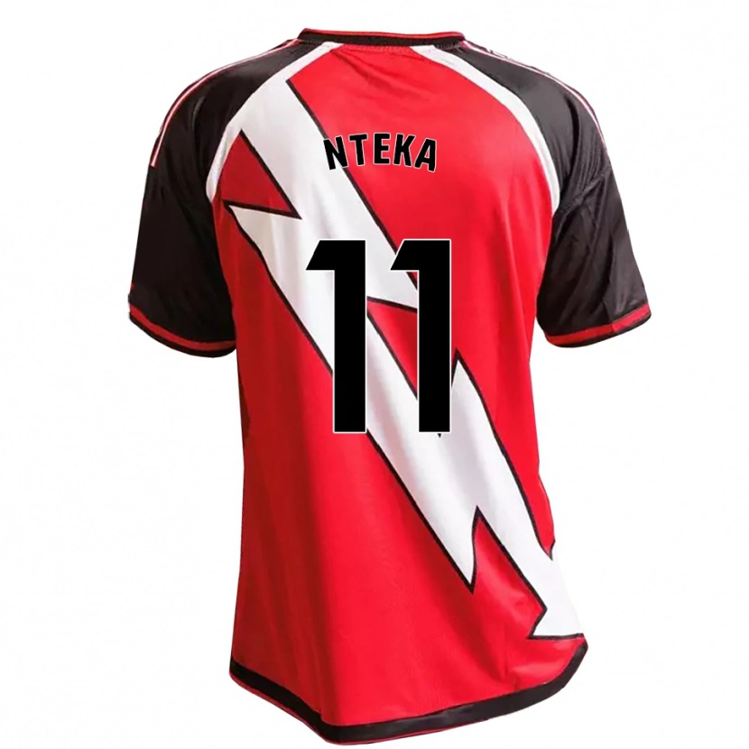 Danxen Criança Camisola Randy Nteka #11 Vermelho Preto Branco Alternativa 2026/27 Camisa Brasil