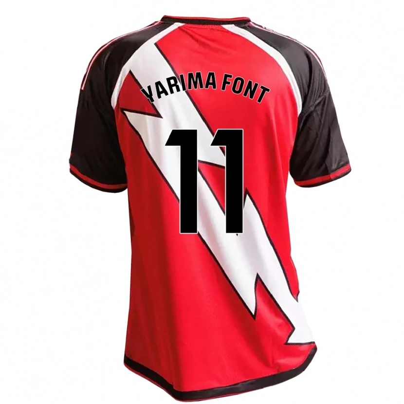 Danxen Criança Camisola Yarima Font Barrasa #11 Vermelho Preto Branco Alternativa 2026/27 Camisa Brasil