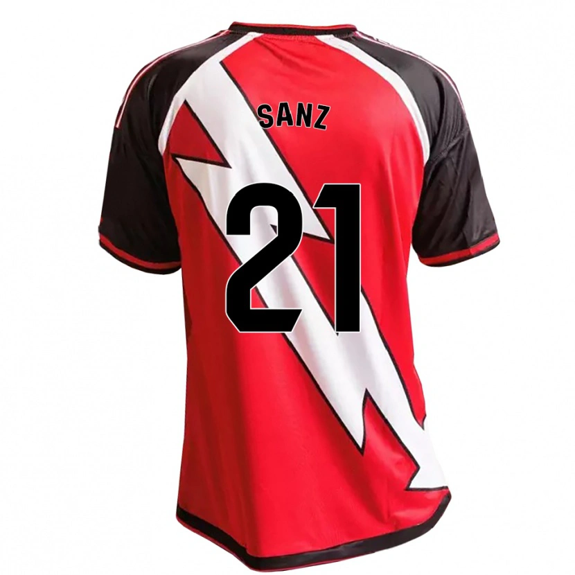 Danxen Criança Camisola Luismi Sanz #21 Vermelho Preto Branco Alternativa 2026/27 Camisa Brasil