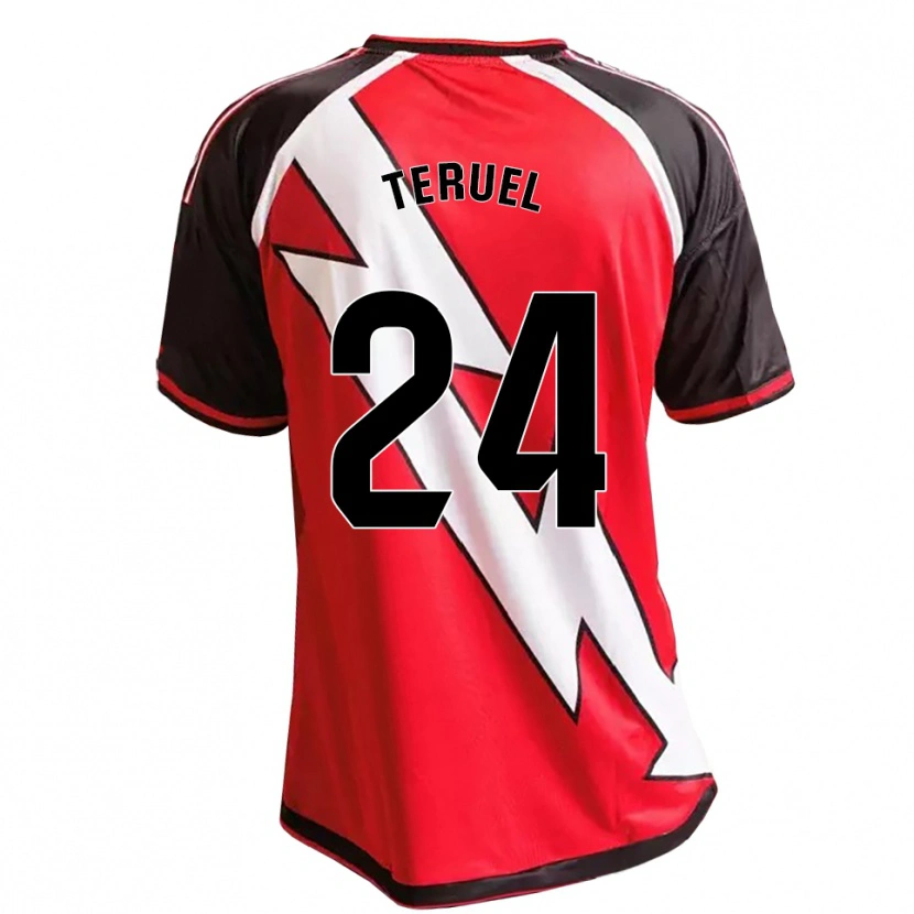 Danxen Criança Camisola Laura Teruel Montero #24 Vermelho Preto Branco Alternativa 2026/27 Camisa Brasil