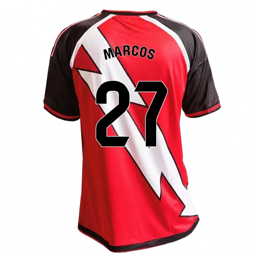Danxen Criança Camisola Álvaro Marcos #27 Vermelho Preto Branco Alternativa 2026/27 Camisa Brasil