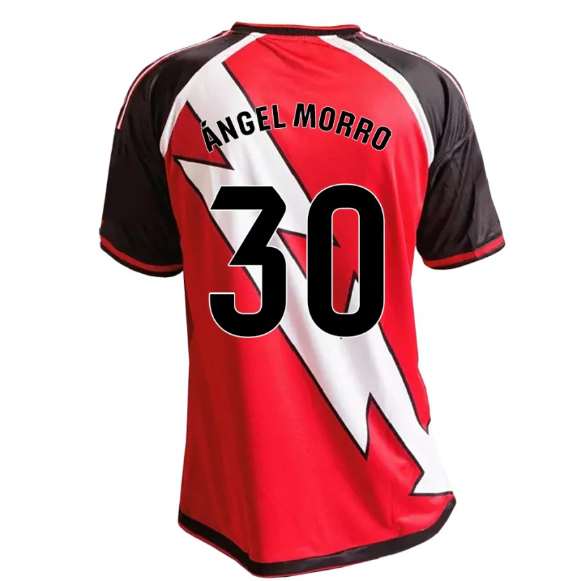 Danxen Criança Camisola Miguel Ángel Morro #30 Vermelho Preto Branco Alternativa 2026/27 Camisa Brasil
