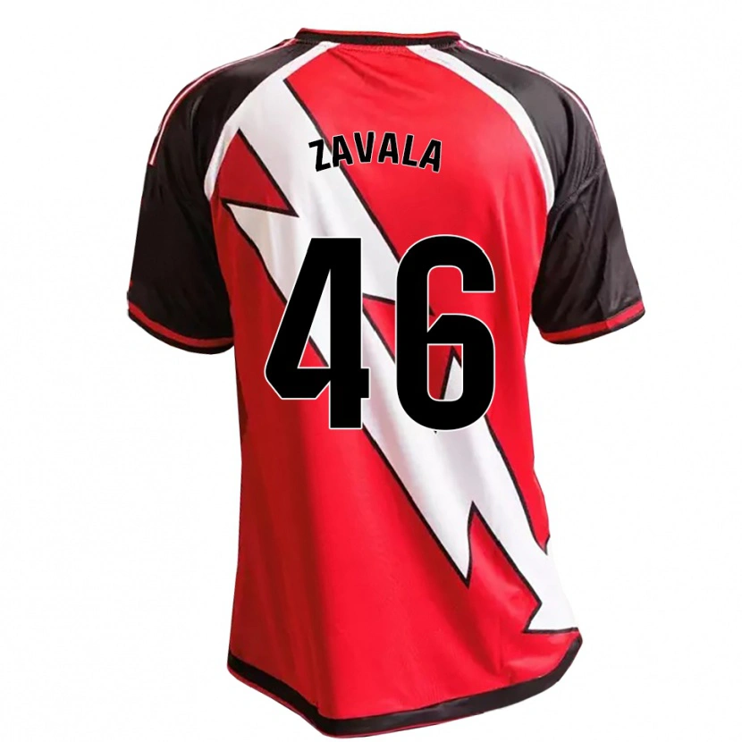 Danxen Criança Camisola Andrés Zavala #46 Vermelho Preto Branco Alternativa 2026/27 Camisa Brasil