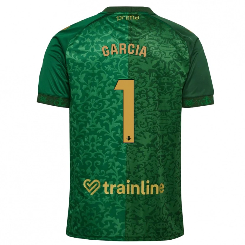 Danxen Criança Camisola Germán García #1 Verde Floresta Dourado Escuro Alternativa 2026/27 Camisa Brasil