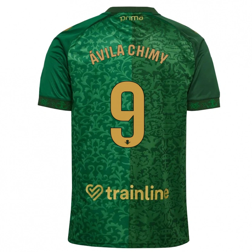 Danxen Criança Camisola Chimy Ávila #9 Verde Floresta Dourado Escuro Alternativa 2026/27 Camisa Brasil