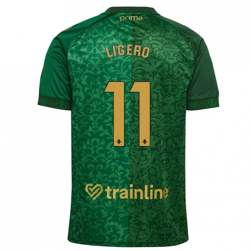 Danxen Criança Camisola Nuria Ligero #11 Verde Floresta Dourado Escuro Alternativa 2026/27 Camisa Brasil