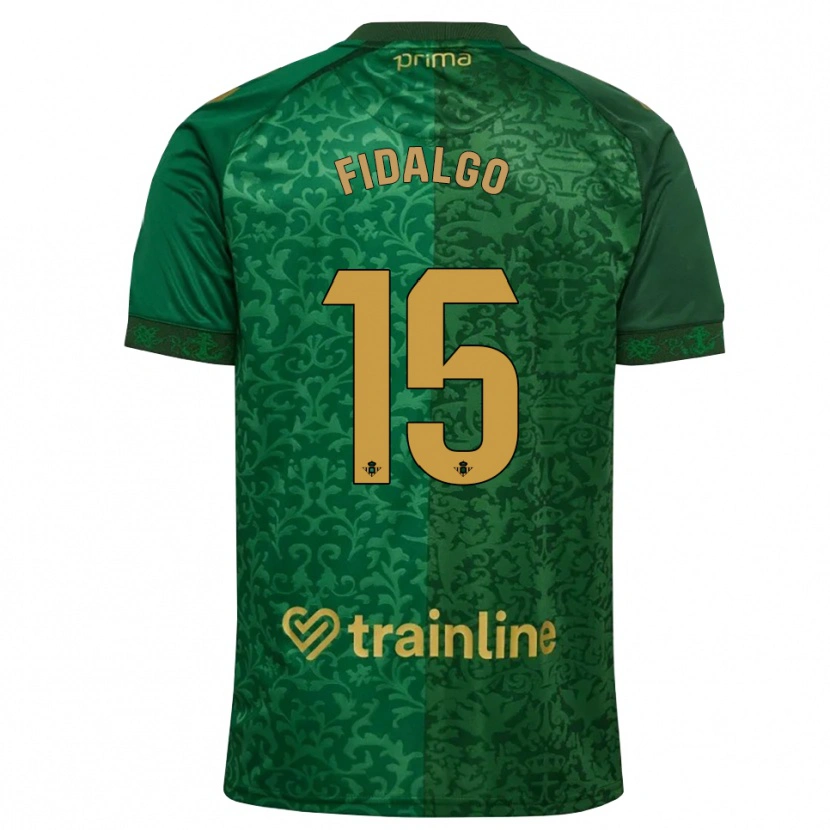Danxen Criança Camisola Álvaro Fidalgo #15 Verde Floresta Dourado Escuro Alternativa 2026/27 Camisa Brasil