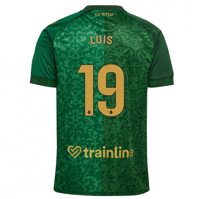 Danxen Criança Camisola Jorge Luis #19 Verde Floresta Dourado Escuro Alternativa 2026/27 Camisa Brasil