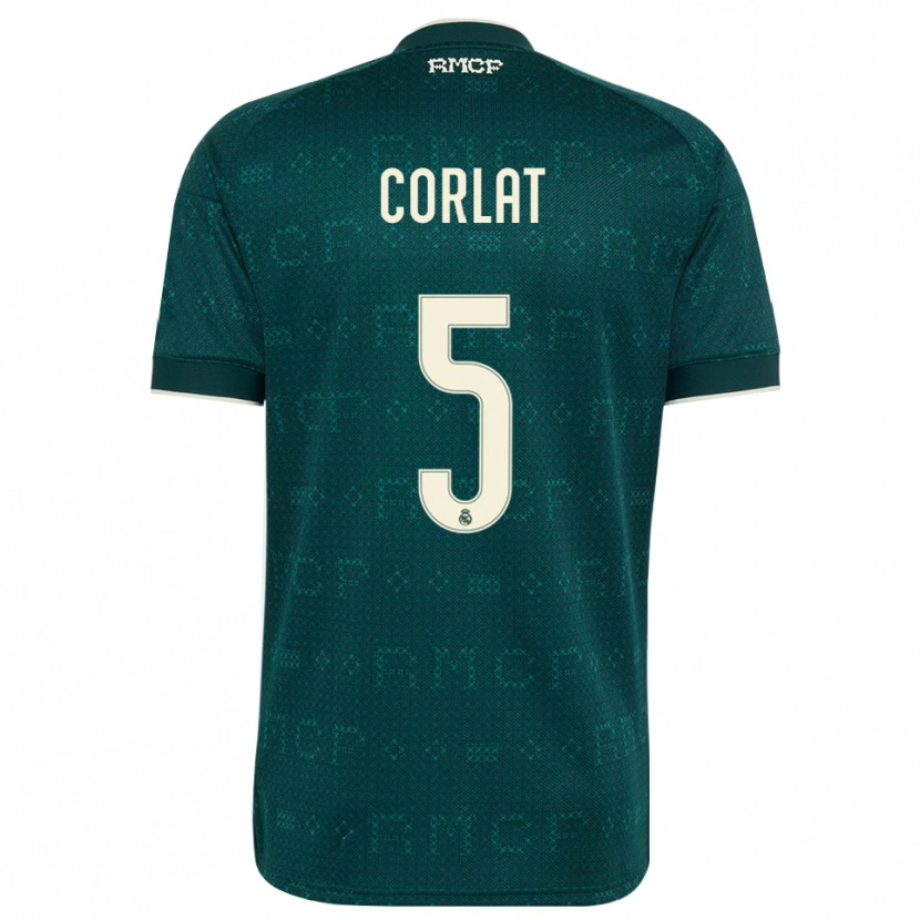 Danxen Criança Camisola Edu Corlat #5 Cinza Ardósia Escuro Branco Alternativa 2026/27 Camisa Brasil