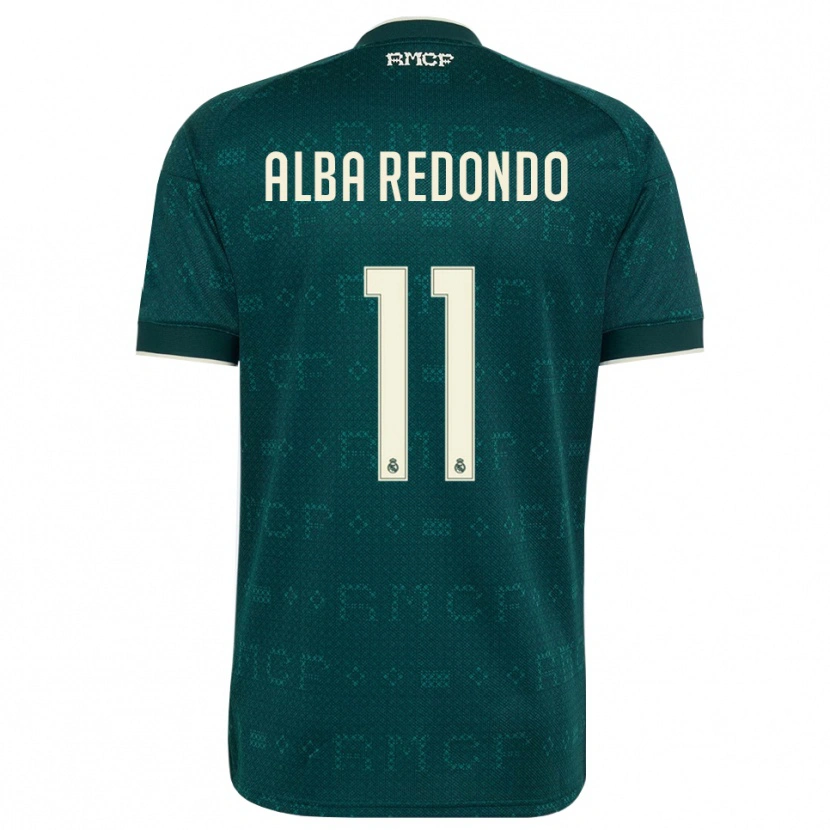 Danxen Criança Camisola Alba Redondo #11 Cinza Ardósia Escuro Branco Alternativa 2026/27 Camisa Brasil