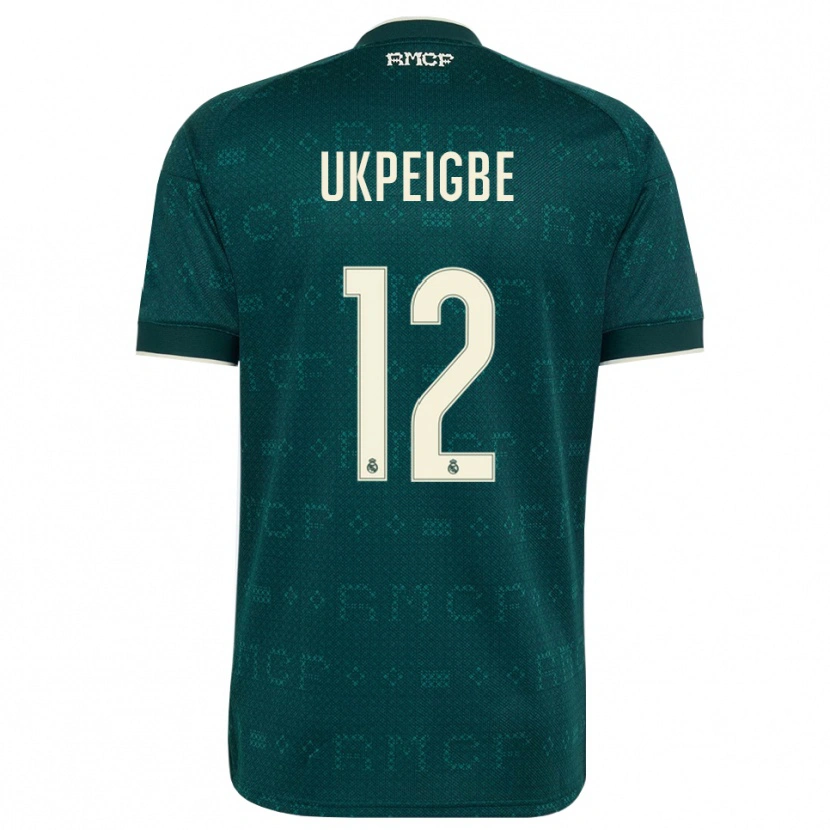 Danxen Criança Camisola Melvin Ukpeigbe #12 Cinza Ardósia Escuro Branco Alternativa 2026/27 Camisa Brasil