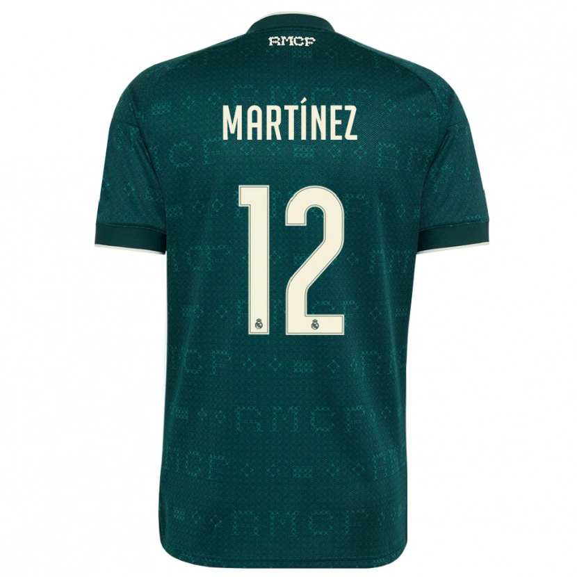 Danxen Criança Camisola Rubén Martínez #12 Cinza Ardósia Escuro Branco Alternativa 2026/27 Camisa Brasil