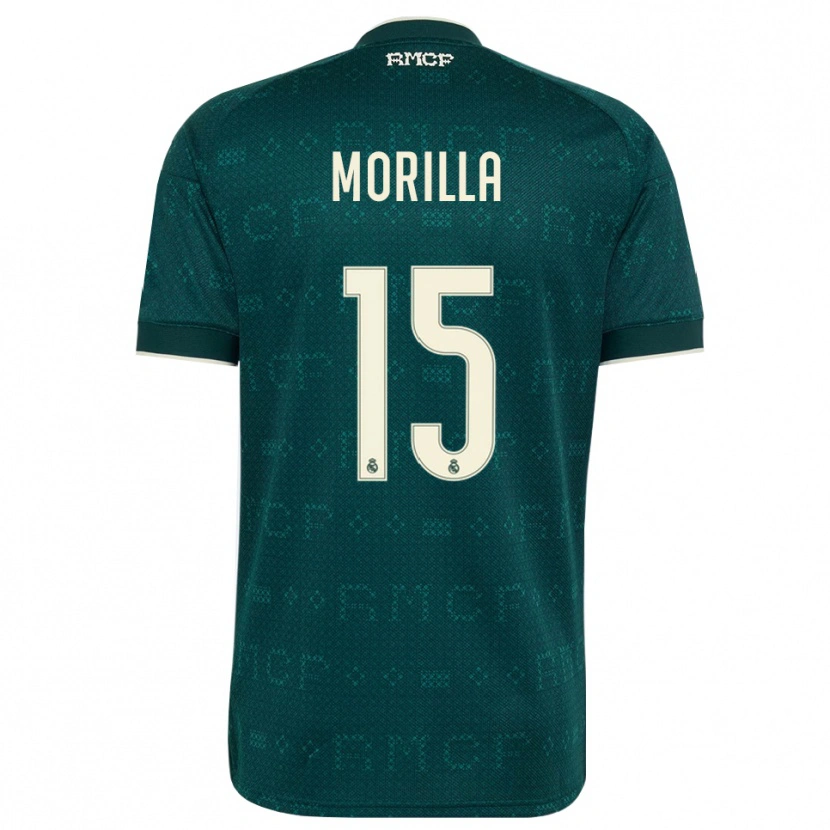 Danxen Criança Camisola Jairo Morilla #15 Cinza Ardósia Escuro Branco Alternativa 2026/27 Camisa Brasil