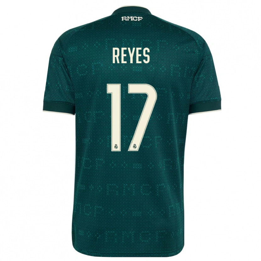 Danxen Criança Camisola José Reyes #17 Cinza Ardósia Escuro Branco Alternativa 2026/27 Camisa Brasil