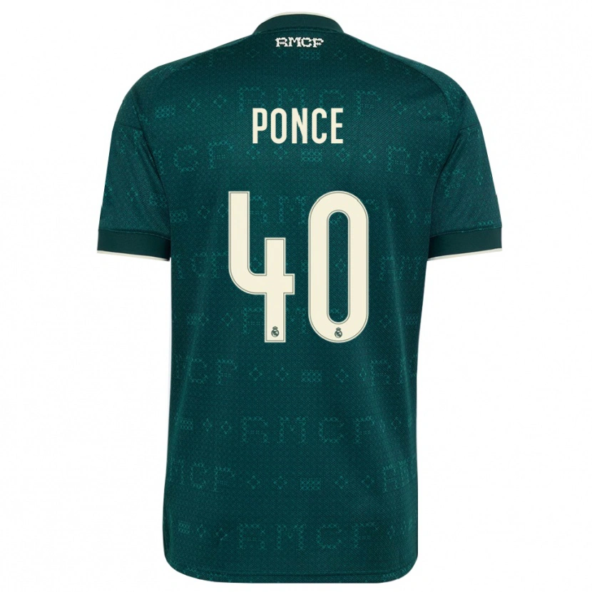 Danxen Criança Camisola Guille Ponce #40 Cinza Ardósia Escuro Branco Alternativa 2026/27 Camisa Brasil