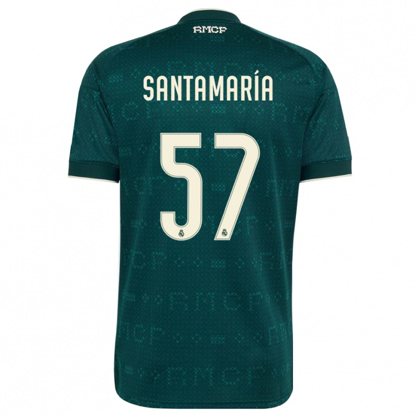 Danxen Criança Camisola Fran Santamaría #57 Cinza Ardósia Escuro Branco Alternativa 2026/27 Camisa Brasil